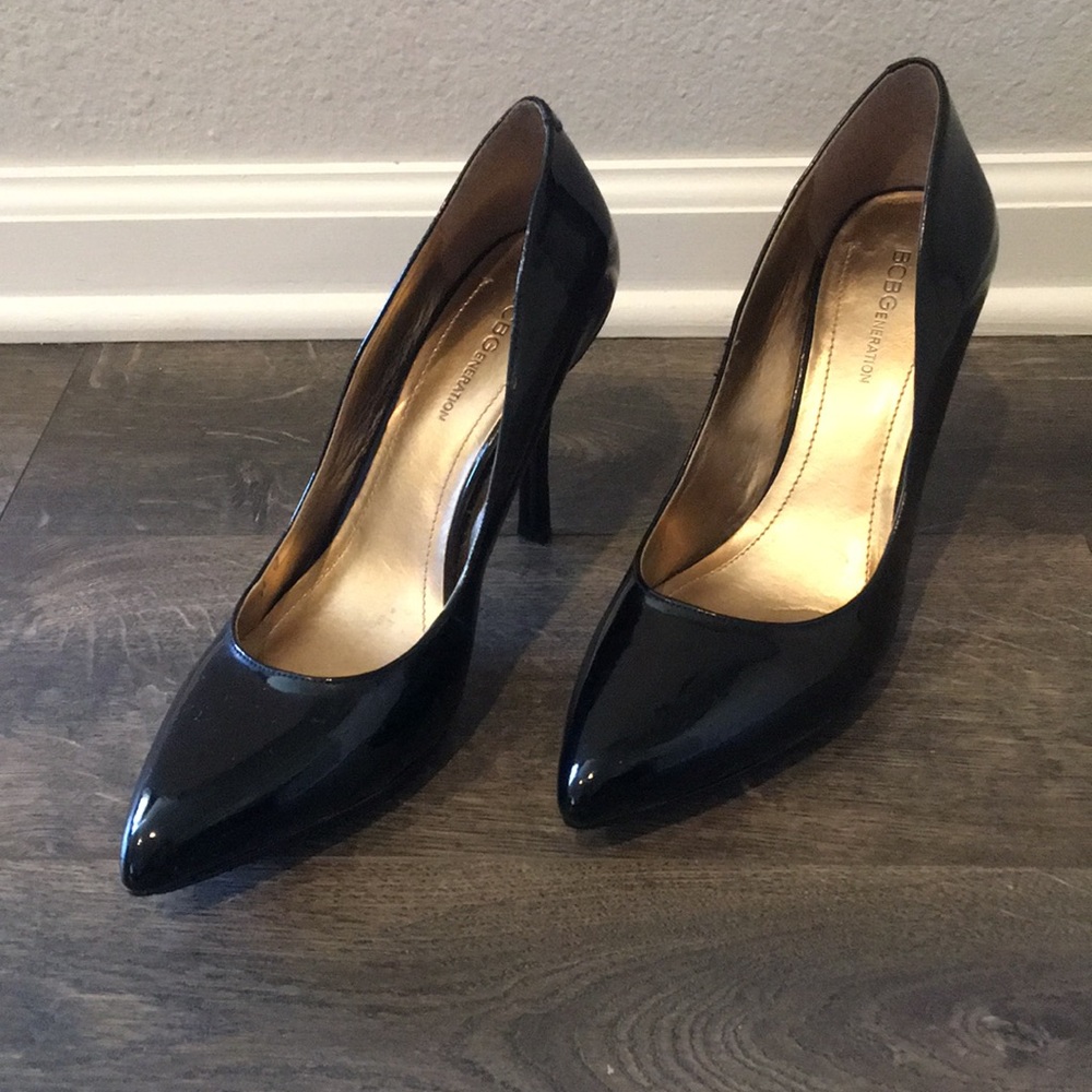 BCBGeneration Black Patent Leather Pumps